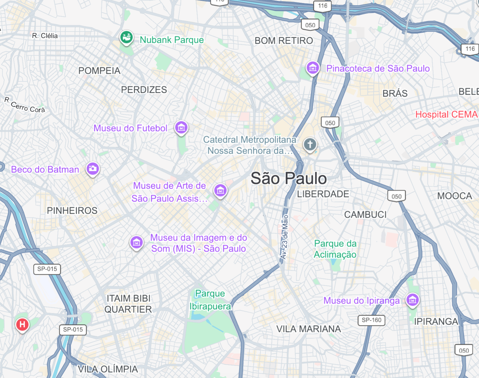 Carte de São Paulo