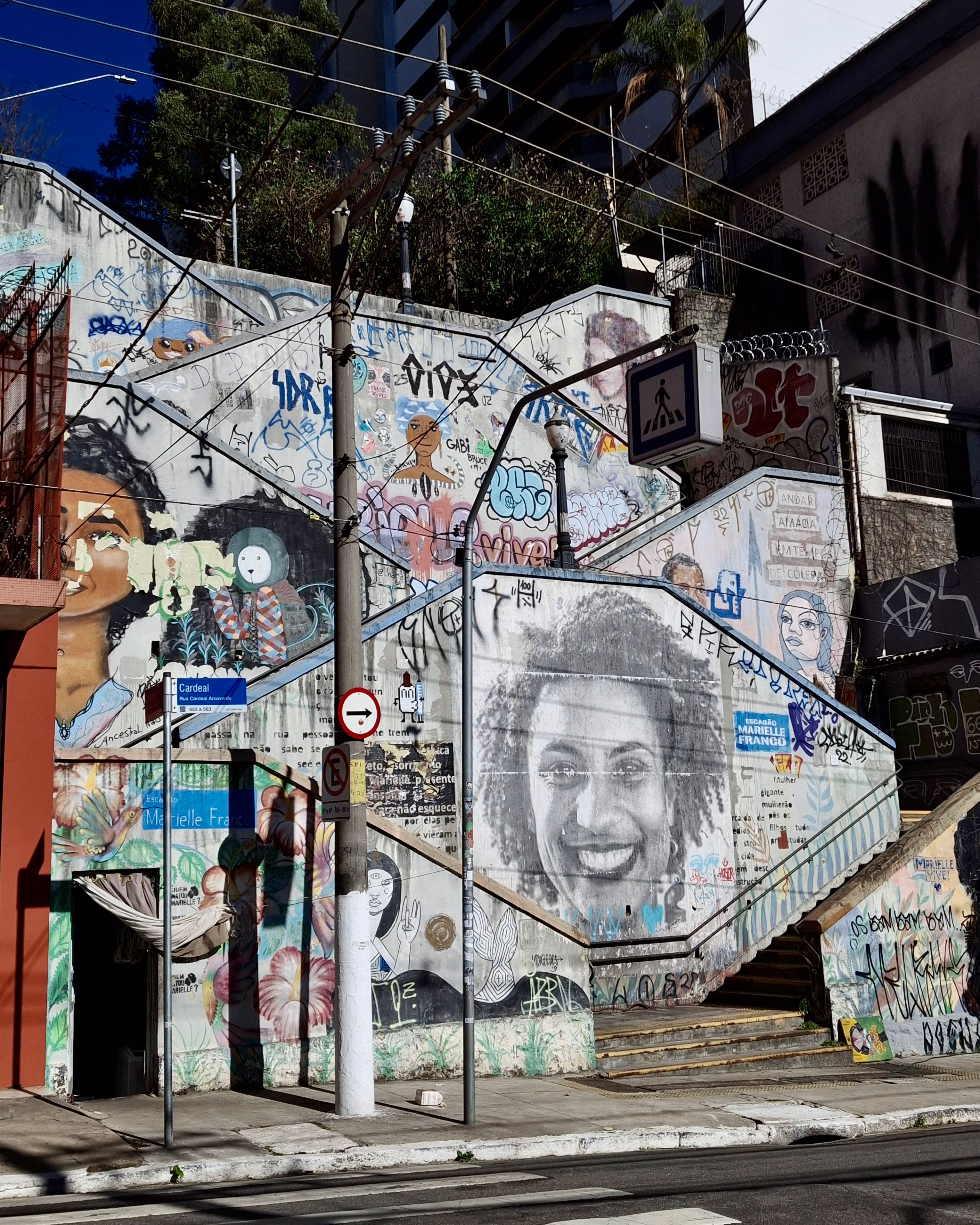 Peinture murale. Marielle Franco.