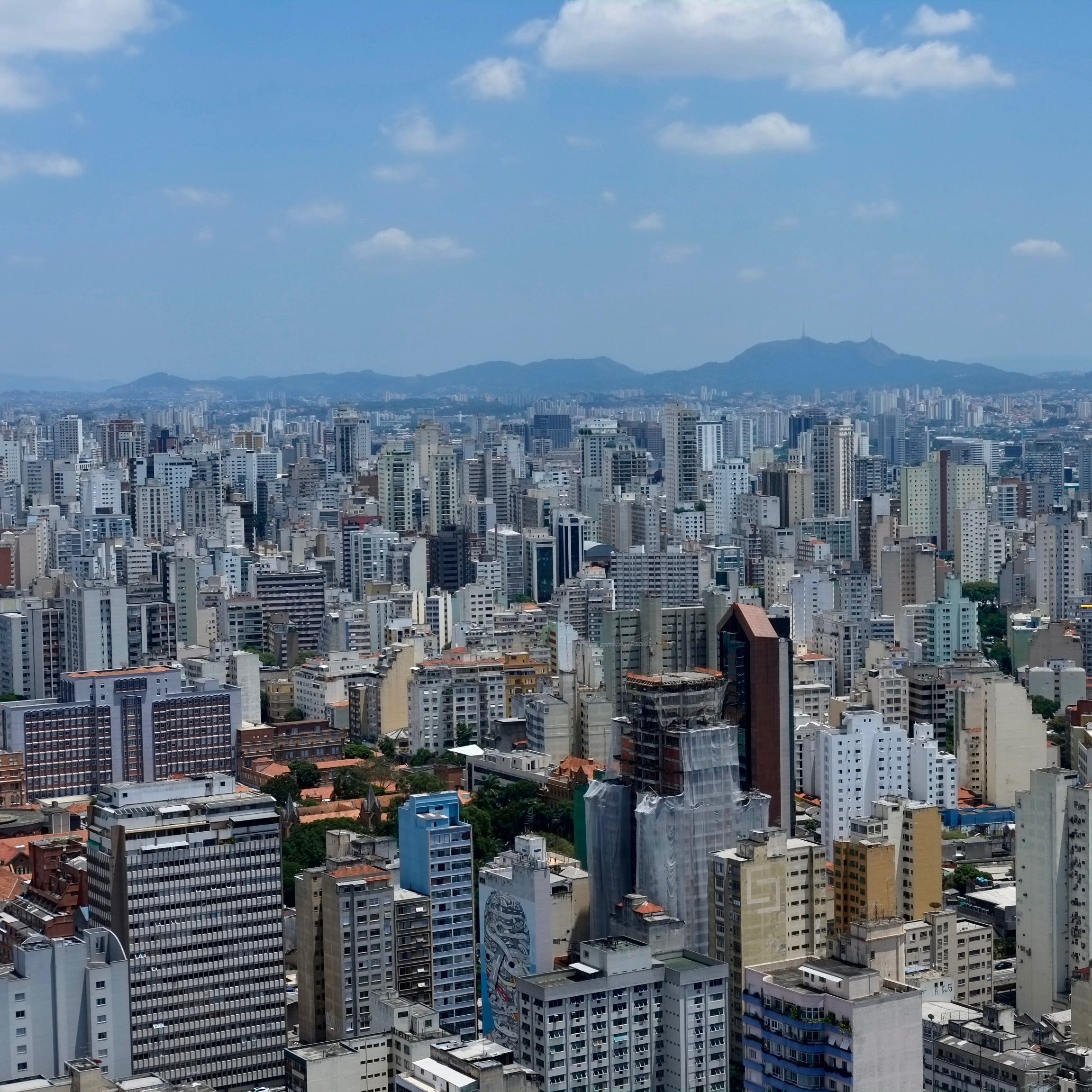 São Paulo vu depuis le toit de Edifício Itália.
